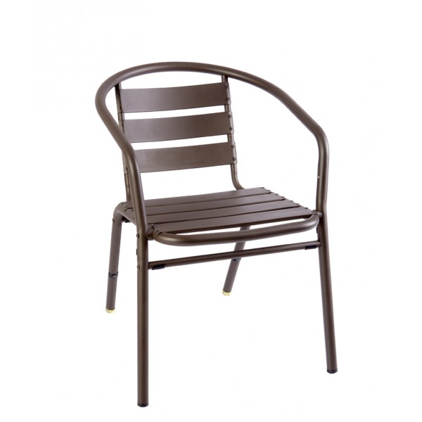 Shoreditch Stacking Aluminum Arm Chair